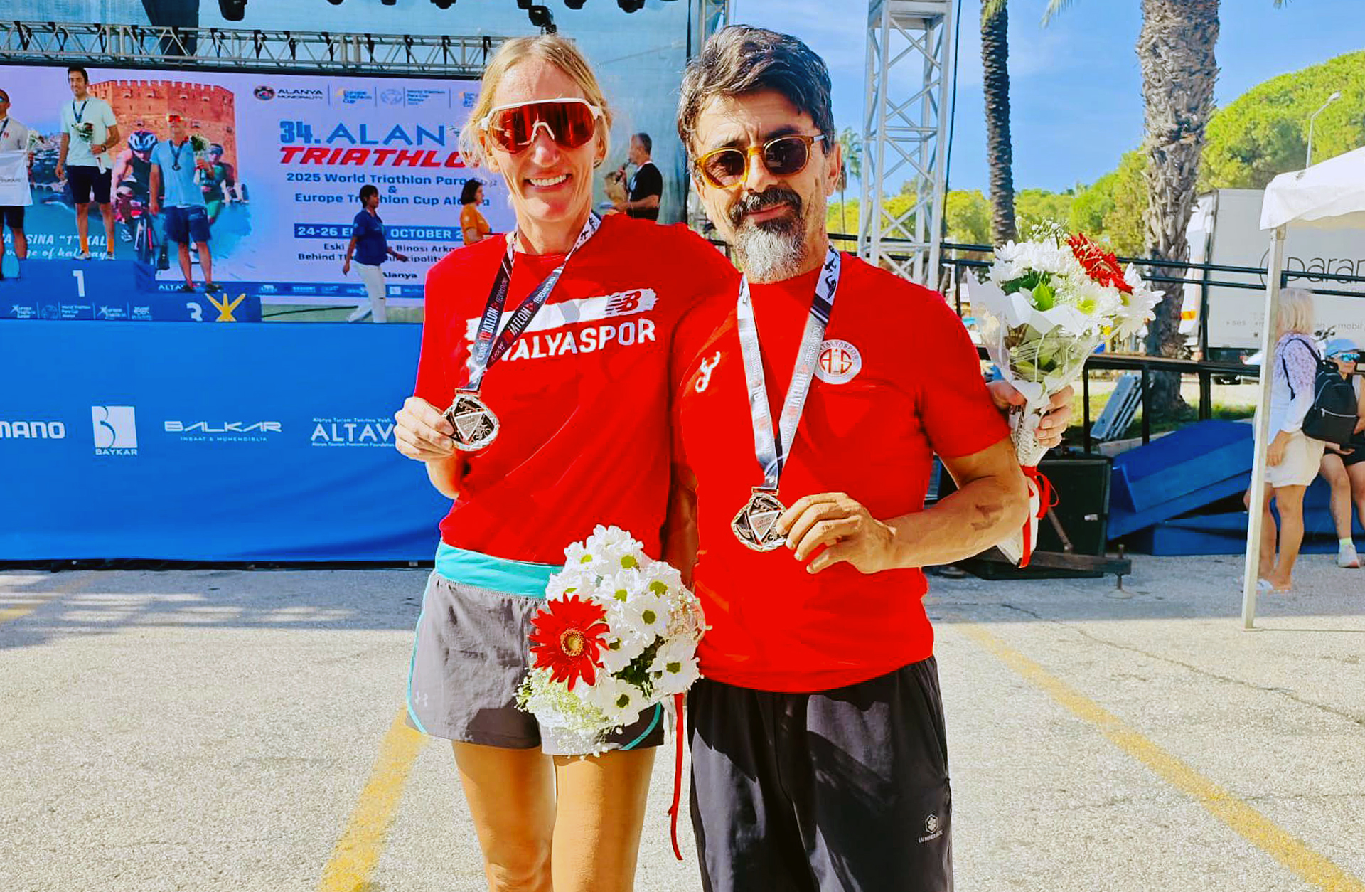 34. Uluslararası Alanya Triatlonu’nda Çifte Madalya