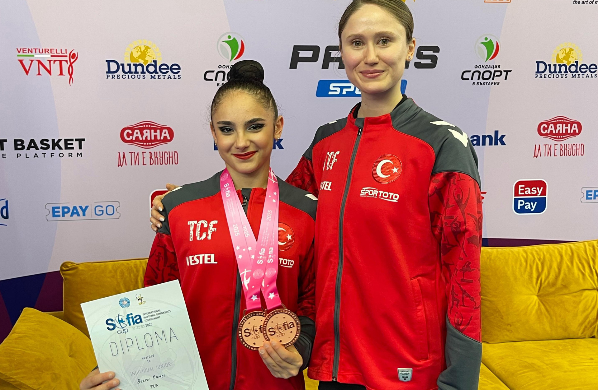 Milli Cimnastikçilerimizden Sofya’da 4 Bronz Madalya