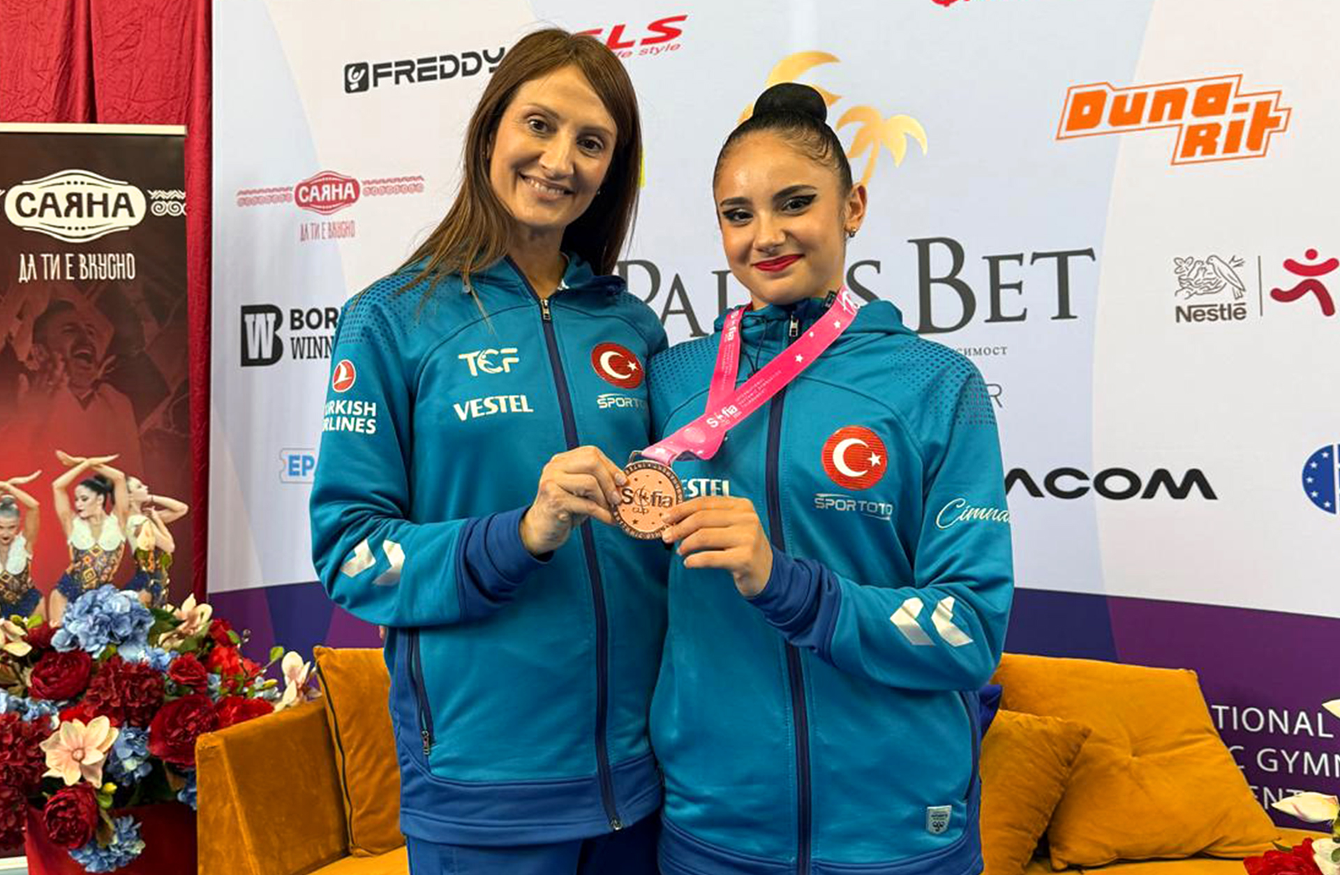 Milli Cimnastikçimiz Selen’den Sofya’da 2 Madalya