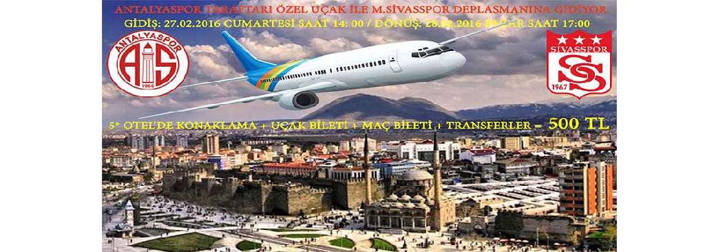 M. Sivasspor Deplasmanına Özel Uçak
