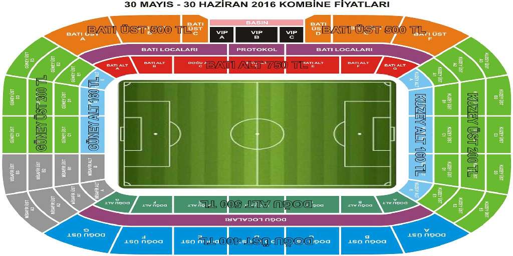 2016-2017 Sezonu Kombine Fiyatlarımız Öncelikli ve Erken Alım