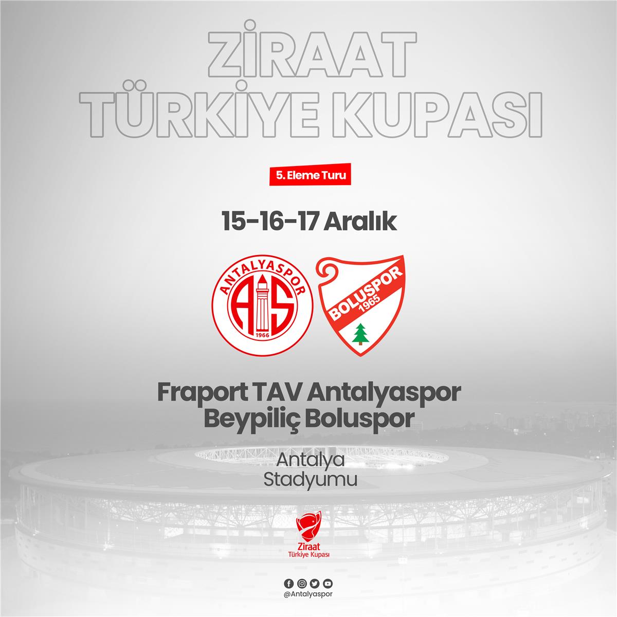 Ziraat Türkiye Kupası'nda Rakibimiz Beypiliç Boluspor