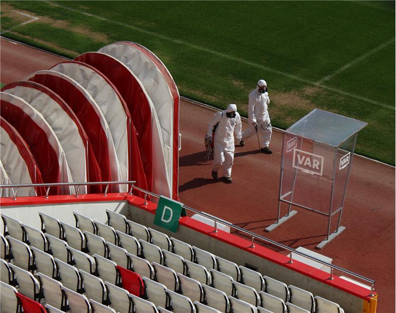 Antalya Stadyumu Dezenfekte Edildi