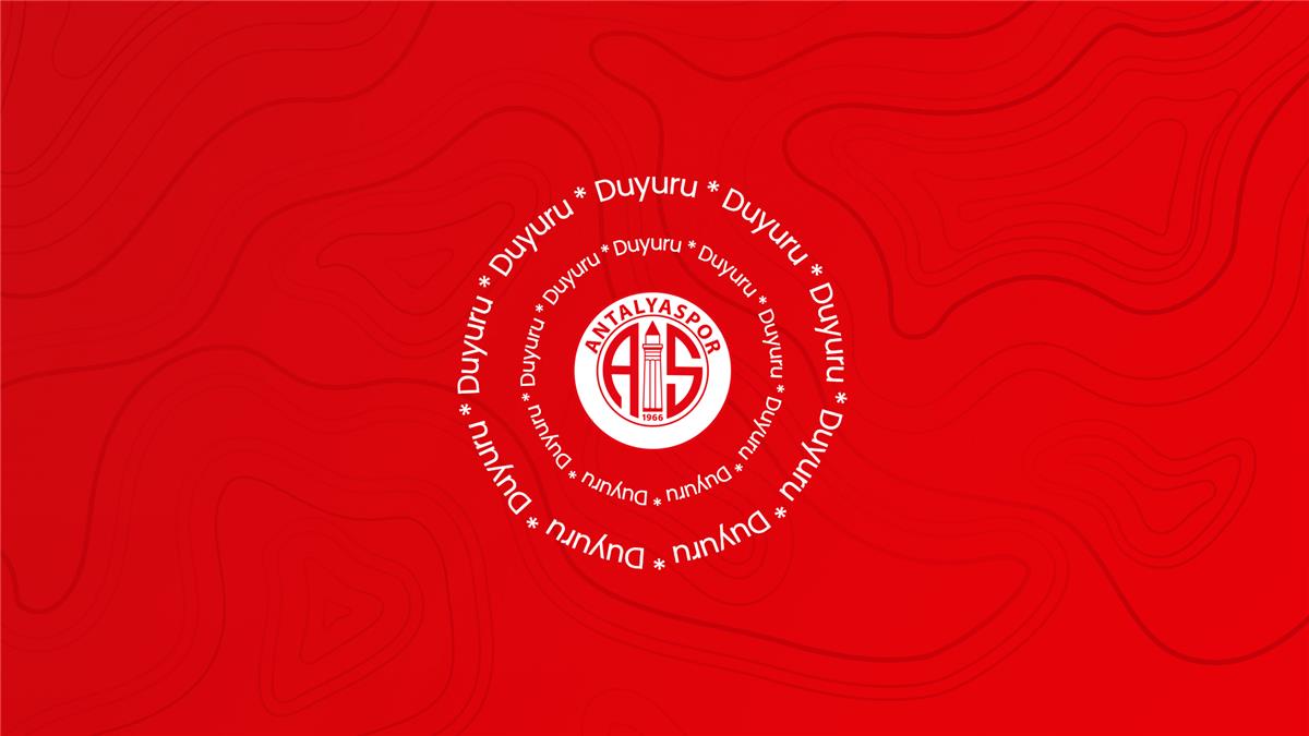 Antalyaspor Camiasına Saygı İle Duyurulur